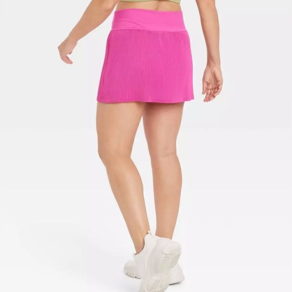 Women's Micro Pleated Skort Athletic Skort - All in Motion Pink XL - Picture 2 of 11